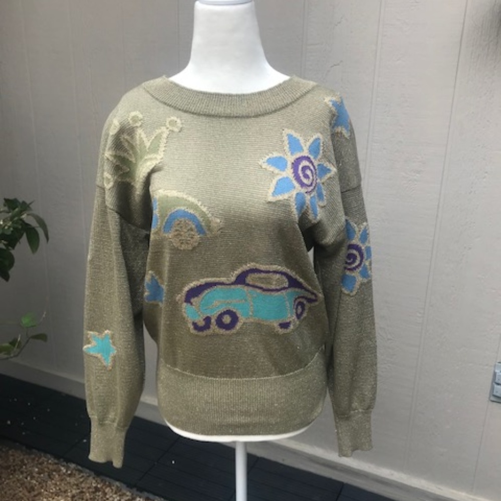 Vintage Gold Oversized Escada Sweater